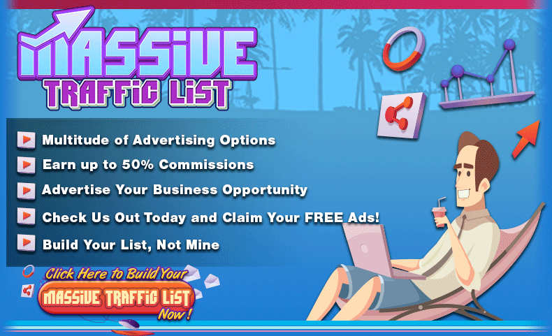 Massive Traffic List Splash Page